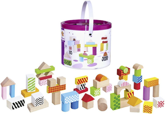 Eichhorn Wooden Building Blocks for 2+ Years 50 Pieces