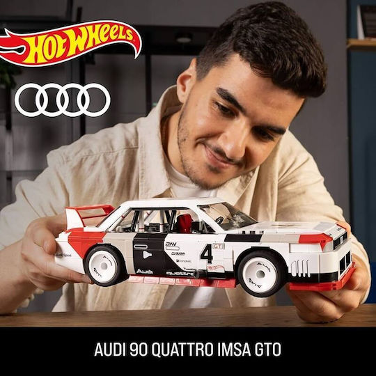 Mega Bloks Τουβλάκια Hot Wheels Audi 90 Quattro IMS για 18+ Ετών 973τμχ