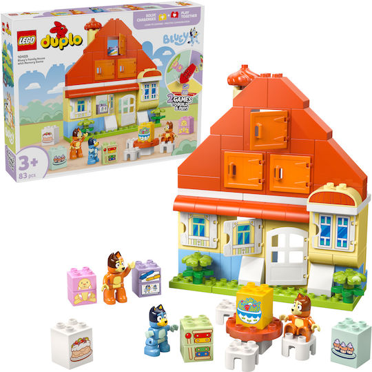 LEGO Duplo Bluey's Family House With Memory Game for 3+ Years 83 Pieces
