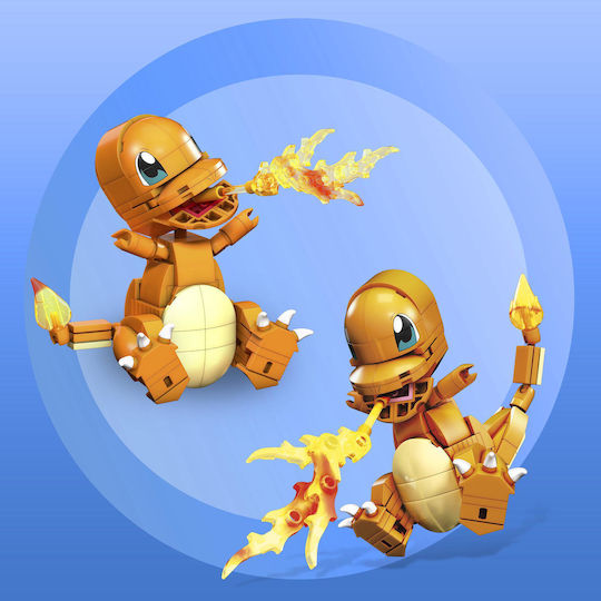 Mega Bloks Building Blocks Pokémon Medium Charmander Glumanda for 7+ Years 180 Pieces