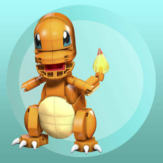Mega Bloks Building Blocks Pokémon Medium Charmander Glumanda for 7+ Years 180 Pieces