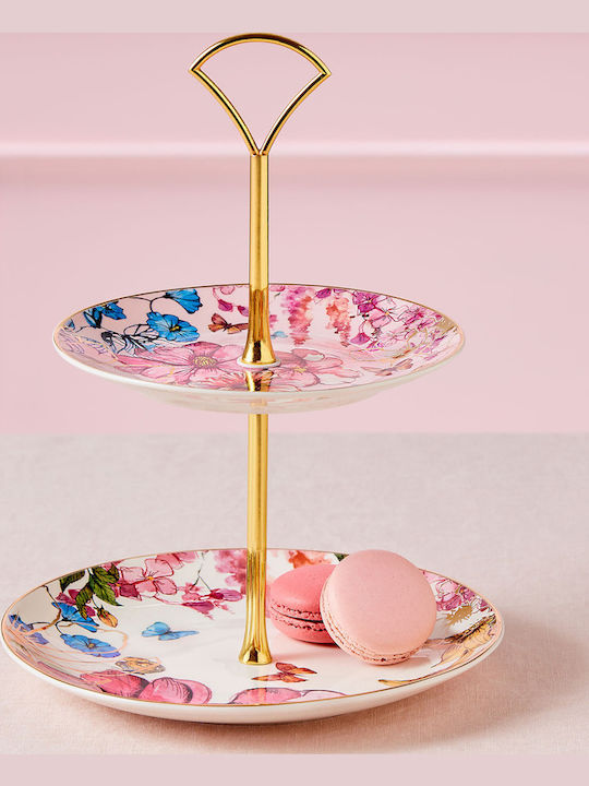 Maxwell & Williams Porcelain Dessert Tower Stand Pink Ø25cm 25x19cm