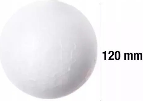 120mm White Foam Ball Decorative Element