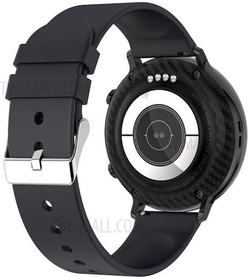 Colecția de Smartwatch-uri W33 Idealstore Ecran Tactil Ips Bluetooth Notificări Twitter Mesaje Facebook Skype Whatsapp Monitorizare Ritm Cardiac Ecg Pedometrul Distanță Calorii Ip 68 Negru