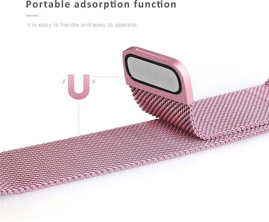 Idl Prestige 68 Smartwatch Metal Bracelet 1.3 Inch Ips Color Touch Display Heart Rate Monitoring Blood Pressure Magnetic Charging Bluetooth 4.0 Android 4.4 Ios 9.0 Pink Color