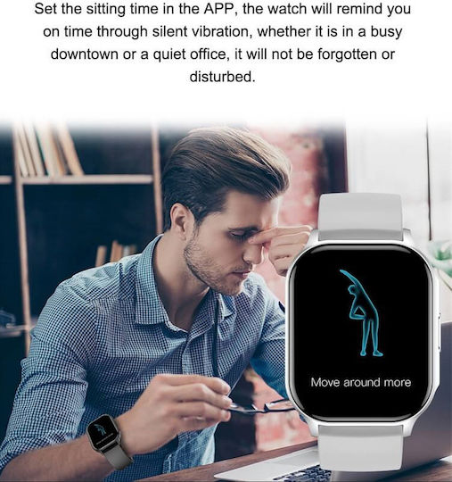 Xiawatch Smartwatch Idealstore Ecran Amoled HD Apelare Bluetooth NFC Asistent Vocal Monitorizare Sănătate Aplicație Piața de Acțiuni Test de Respirație Stres Respingere Apel Mod Multi-sport Silicon Roz
