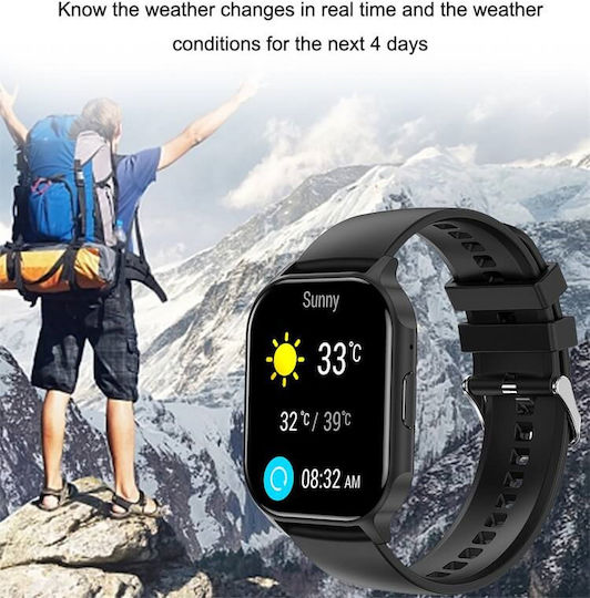 Xiawatch Smartwatch Idealstore Ecran Amoled HD Apelare Bluetooth NFC Asistent Vocal Monitorizare Sănătate Aplicație Piața de Acțiuni Test de Respirație Stres Respingere Apel Mod Multi-sport Silicon Roz