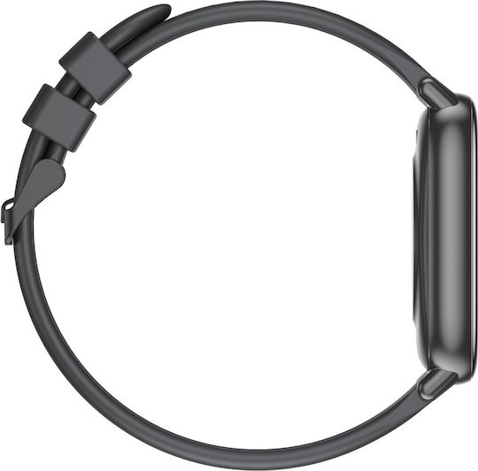 Brățară Fitness Smartwatch Idealstore Ikeo+ Fabricată din Aliaj Metalic Funcții Multisport Monitorizare Tensiune Arterială Monitorizare Oxigen Notificări Aplicații Monitorizare Somn Pedometră Rezistent la Apă Ip68 Culoare Neagră