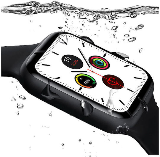 Smartwatch Pro F26 Edition Idealstore Touch Screen 1.75 Inch HD Display Monitors Heart Rate Blood Pressure Distance Sleep Calories Burned IP68 Pedometer Colour Black