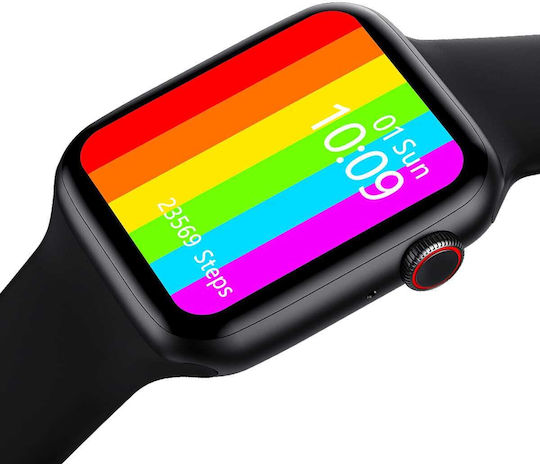 Smartwatch Pro F26 Edition Idealstore Touch Screen 1.75 Inch HD Display Monitors Heart Rate Blood Pressure Distance Sleep Calories Burned IP68 Pedometer Colour Black