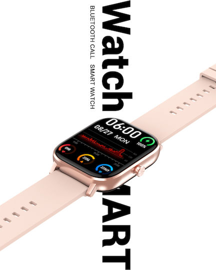 Prince Collection Smartwatch Idealstore 1,96 Zoll Touchscreen Bluetooth-Anruf Nachrichtenbenachrichtigungen Herzfrequenz Schlafüberwachung Multisport Eingebauter Lautsprecher Mikrofon IP67 Alarm Android-iOS Lange Akkulaufzeit Schwarze Edition