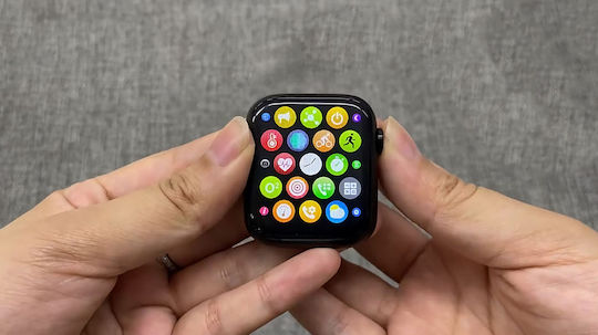 Smartwatch Idealstore I Watch S6 Voll-Touchscreen Gebogenes 2.5D-Display Anruffunktion Eingebauter Lautsprecher Mikrofon Multi-Sport-Funktion Herzfrequenzsensor Schrittzähler Schlafmonitor Farbe Schwarz