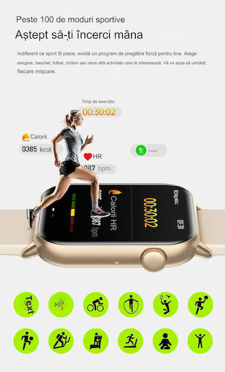 ZFit Smartwatch mit Pulsmesser (Schwarz)