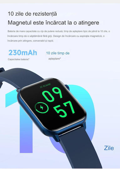 ZFit Smartwatch mit Pulsmesser (Schwarz)