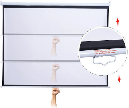 HomCom Οθόνη Προβολής Projector Τοίχου 244x183cm / 120"