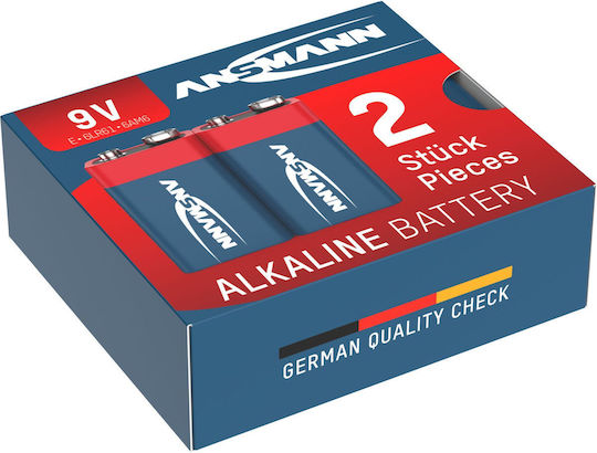 Ansmann Alkaline Batterien 9V 2Stück 5015591