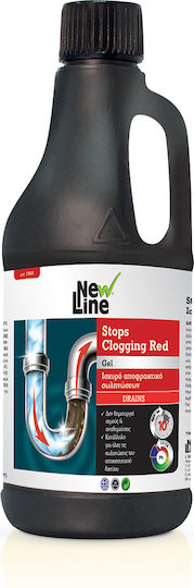 New Line Clogging Red Gel Απόφραξης 1lt