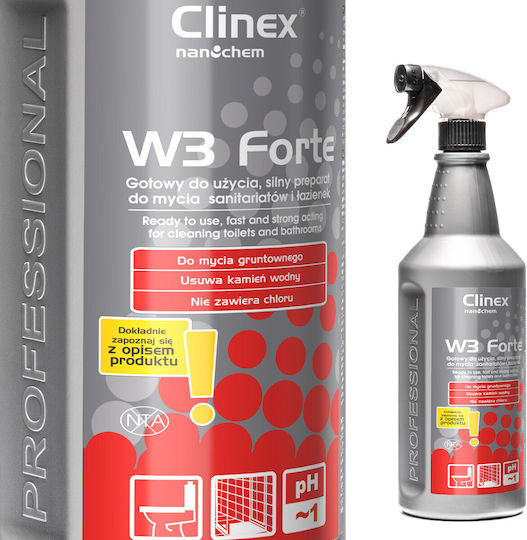 Clinex W3 Forte Spray de curățare Toaletă 1lt 77-634