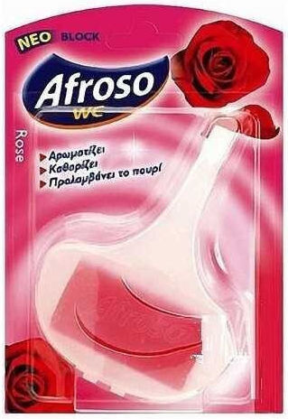 Afroso Block Λεκάνης με Άρωμα Τριαντάφυλλο 40gr