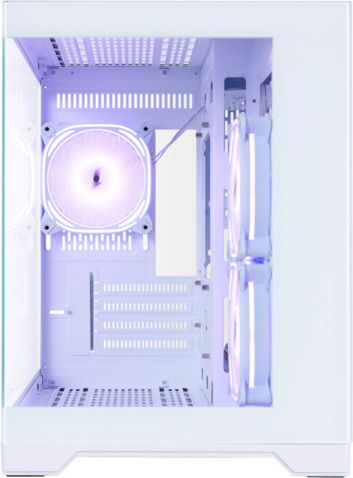1STPLAYER MV6-TP Gaming Mini Tower Κουτί Υπολογιστή με Πλαϊνό Παράθυρο και ARGB Φωτισμό Λευκό