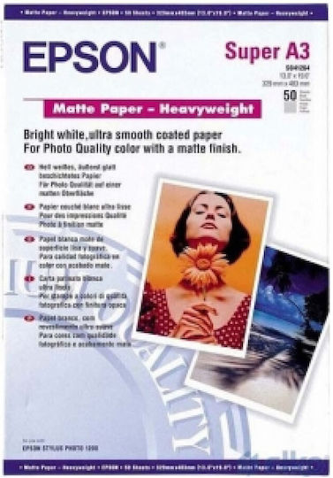 Epson Φωτογραφικό Χαρτί A3+ 255gr/m² για Εκτυπωτές Inkjet 20 Φύλλα