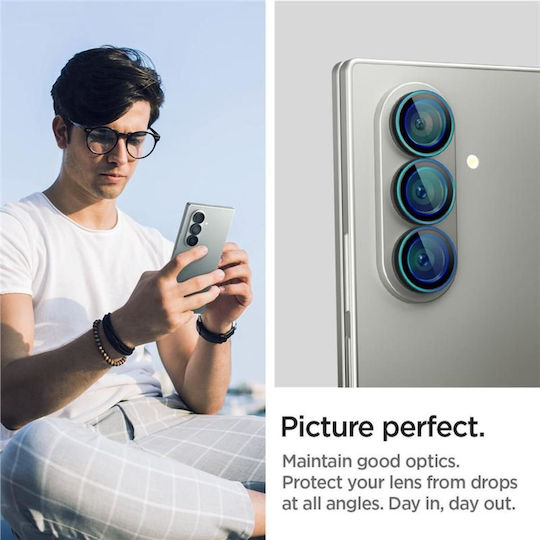 Spigen Optik Pro Hd Glas.tr ”ez Fit” Camera Protector 2-pack Galaxy Z Fold 7 Black
