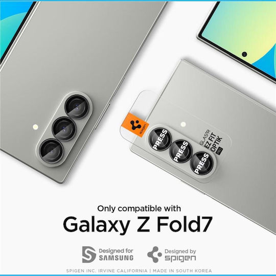 Spigen Optik Pro Hd Glas.tr ”ez Fit” Camera Protector 2-pack Galaxy Z Fold 7 Black