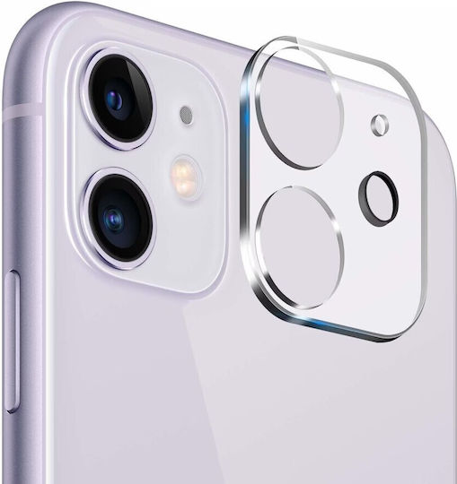 Full Протектор за камера Закалено стъкло White за iPhone 11