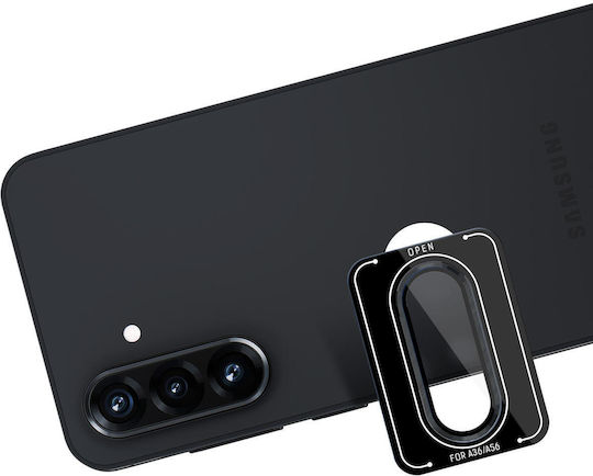 3MK Lens Protection Pro Προστασία Κάμερας Tempered Glass Μαύρο για το Samsung Galaxy A56 5G