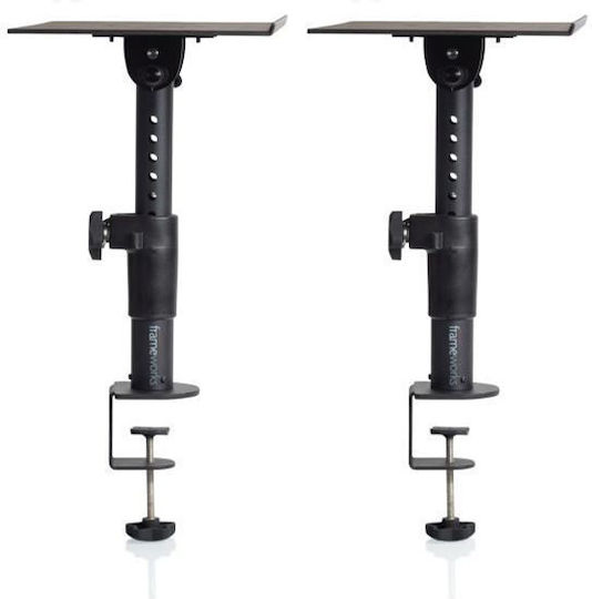 Gator Frameworks Speaker Stands Clamp-On in Black Color