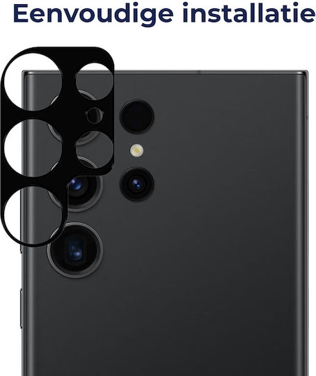Rosso Kameraschutz Gehärtetes Glas Black für das Galaxy S23 Ultra