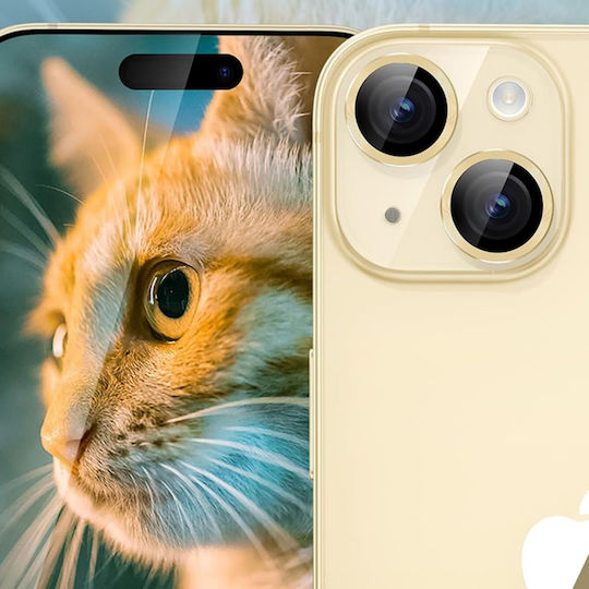 Lito Protecție Cameră Tempered Glass Yellow pentru iPhone 14, iPhone 14 Plus