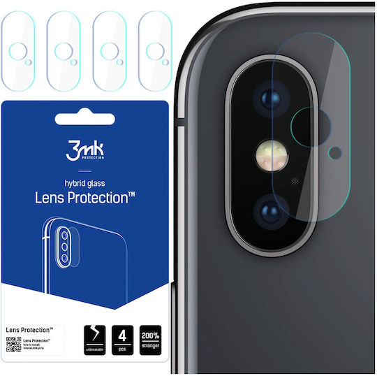 3MK FG Lens Flexible Glass Camera Protection Tempered Glass Transparent for the iPhone X