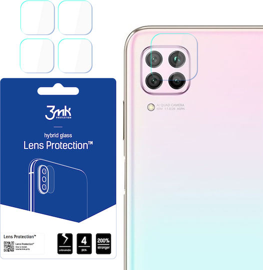 3MK 7H Flexible Glass Camera Protection Tempered Glass Transparent for the Huawei P40 Lite