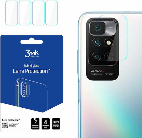 3MK Lens Protection 4pcs Protecție Cameră Tempered Glass Transparent pentru Redmi Note 11S