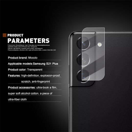 Mocolo TG+ Lens Camera Protection Tempered Glass Transparent for the Galaxy S21+ 5G