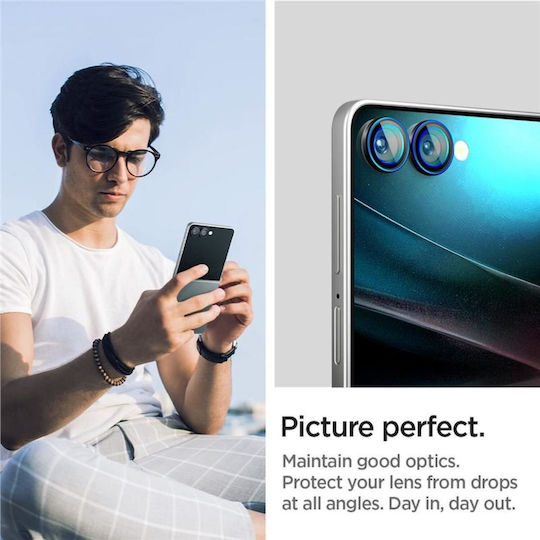 Spigen Optik EZ Fit Camera Protection Tempered Glass Black for the Galaxy Z Flip 7