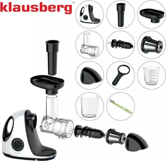 Klausberg KB7864 Storcător de fructe Presare lentă 150W Alb