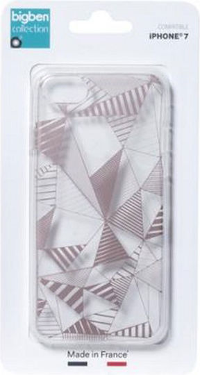 Bigben Connected Handyhülle iPhone SE 2020 8 7 Halbrigide Dreieckige Grafiken Transparente