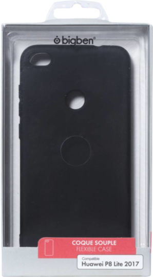 Bigben Свързана Задна Корица Huawei P8 Lite 2017 Подсилена Удароустойчива Черна