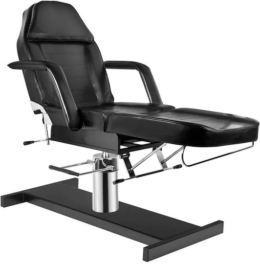 Salon Tech Καρέκλα Αισθητικής Μαύρη με Ρυθμιζόμενο Ύψος και Υδραυλική Ανύψωση