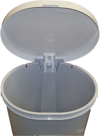 Curver Plastic Waste Bin with Pedal Grey 25L