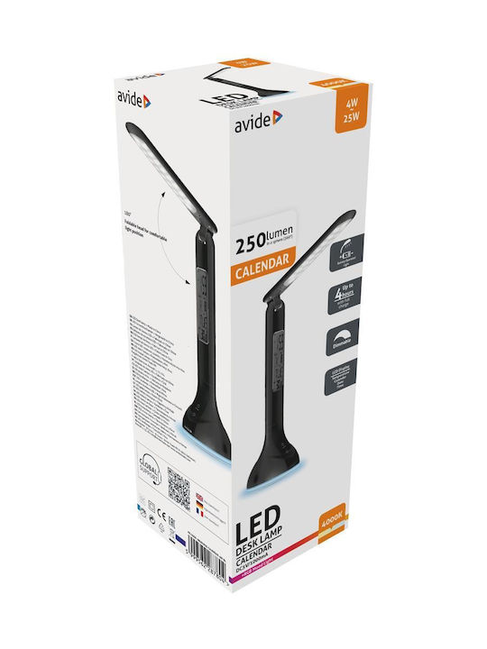 Avide Reîncărcabil LED Lumină de Birou în Culoarea Negru