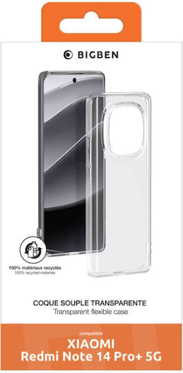 Bigben Connected Back Cover Xiaomi Redmi Note 14 Pro Plus 5g Eco-designed Soft Transparent