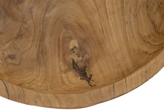 Artekko Servierschüssel Rund Hölzernes mit Durchmesser 20cm