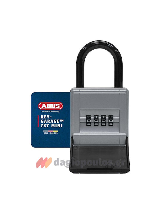 Abus Combination Key Holder with Horseshoe Metallic and Combination Dial 8 Hooks 6.5x4x15cm