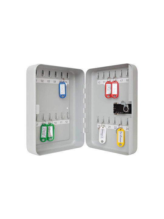 WeDo Wall-Mounted Combination Key Holder With Lock 24 Hooks