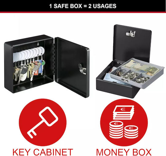 Master Lock Agățătoare Chei De Perete Metalică Cu Încuietoare 17x17x17cm
