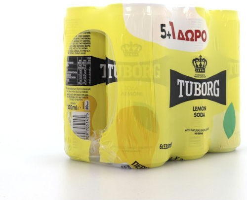 Tuborg Soft Drink Lemon with Carbonation in Box 47742 6x330ml