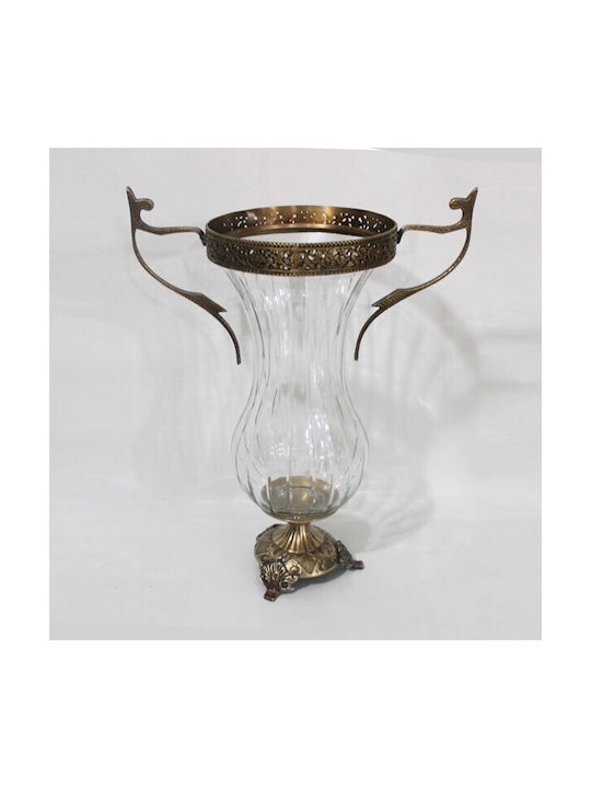 Decorative Vase Transparent 27x16x38cm